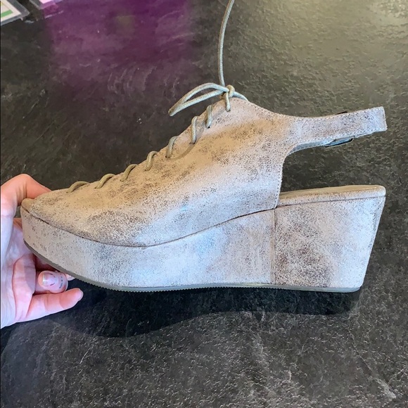 Corky's Distressed Brown Wedge Sandal - Picture 5 of 5